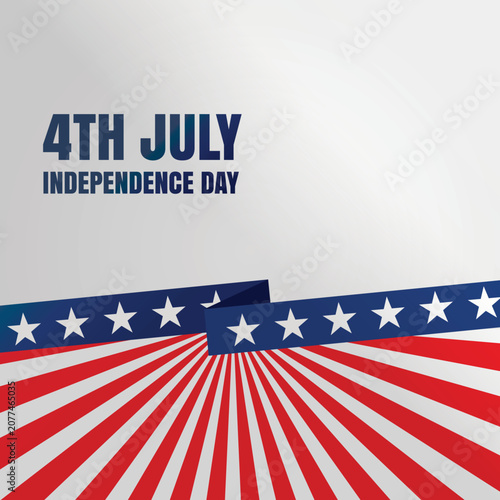 4th of July Independence Day Celebration Background. Fourth of July Celebration Banner