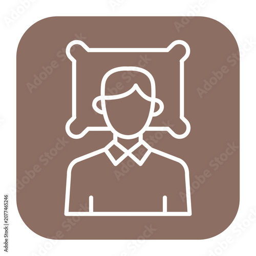 Tableau sur toile Bedridden Icon