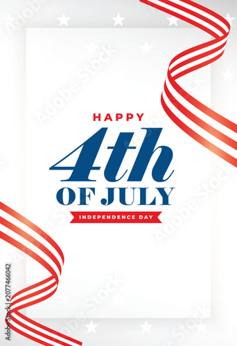 4th of July Independence Day Celebration Background. Fourth of July Celebration Banner
