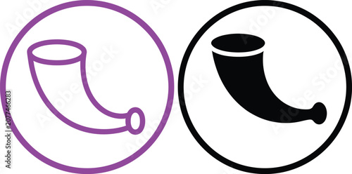 Fotografía Kettle whistling steam on stove top vector icon