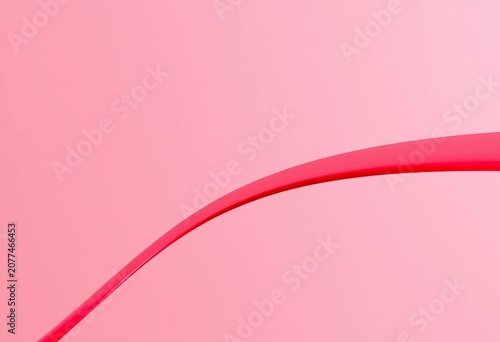 Abstract crimson line, sharp focus, smooth texture, minimalist background, elegant, scarlet