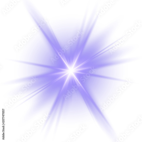Photography Light glare leaks Sharp blue magical, for greeting cards.