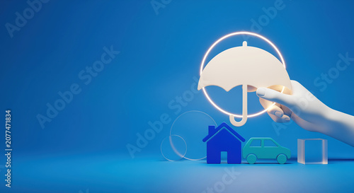 Property and auto insurance policy options protect family real estate assets against accidents or natural disasters to ensure reliable safety compensation coverage during unexpected damage claims