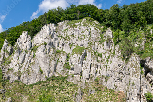 Rock formation in Ojców National Park (Ojcowski Park Narodowy), Ojców, Poland
