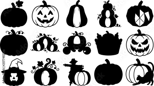 Halloween bat swarm silhouette spooky vector illustration for seasonal designs