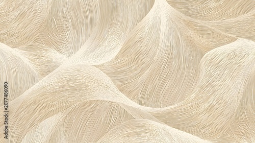 Abstract flowing sand dunes with subtle color variations and soft lighting.