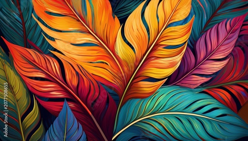 Exotic Colorful Leaves
