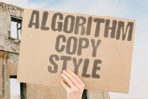 Tableau sur toile "Algorithm copy style" Software reproduces artistic techniques