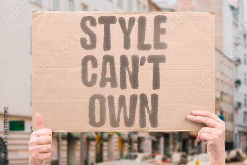 Photos "Style can't own" No one should have a monopoly on technique