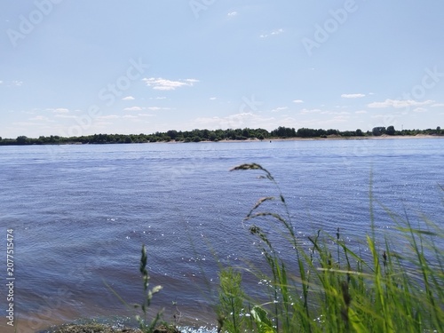 lake, water, sky, landscape, clouds, nature, river, beach, summer, travel, panorama, forest