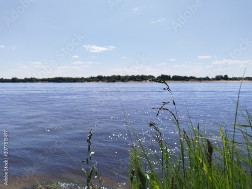 lake, water, sky, landscape, clouds, nature, river, beach, summer, travel, panorama, forest