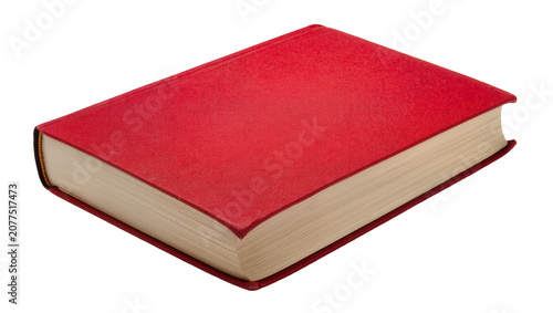 Fotografía Red hardcover book with cream pages