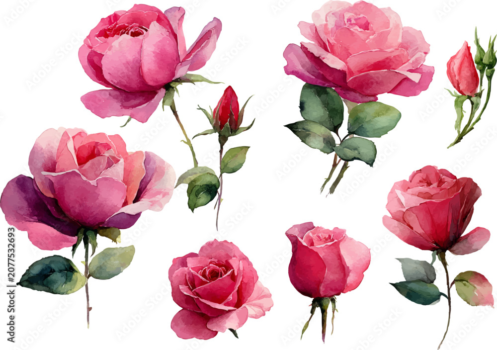 Fototapeta premium bouquet of pink roses