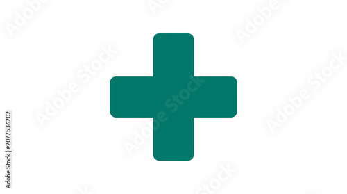 Green Cross Medical Symbol Sign.