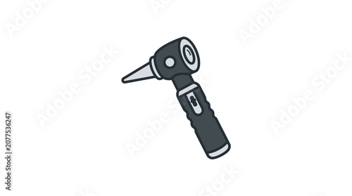 Ophthalmoscope medical device for eye exam.