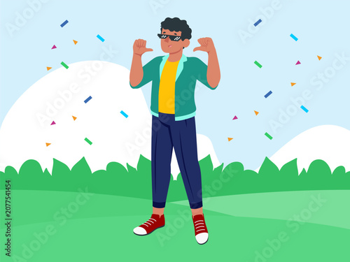 Photos Exhilarate Concept Illustration Illustration Vector Style