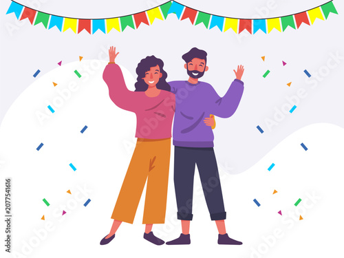 Fotografija Felicity Concept Illustration Illustration Vector Style