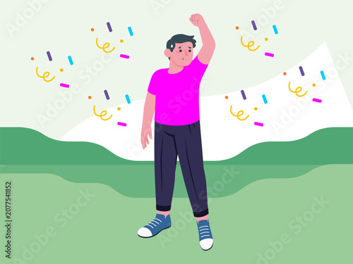 Foto Invigorate Concept Illustration Illustration Vector Style