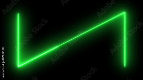 Abstract glowing loop background animation . with glowing lights animation.
