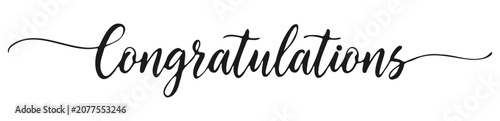 congratulations calligraphy lettering elegant handwritten script typography isolated vector design