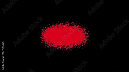 red and white circles
