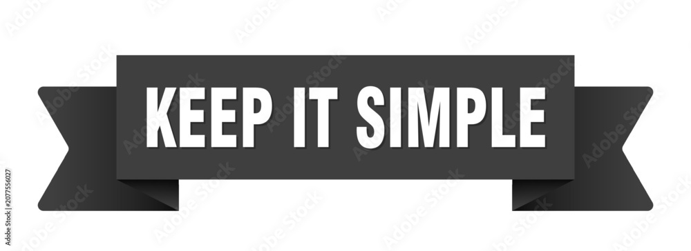 Fototapeta premium keep it simple ribbon isolated on transparent background. keep it simple ribbon