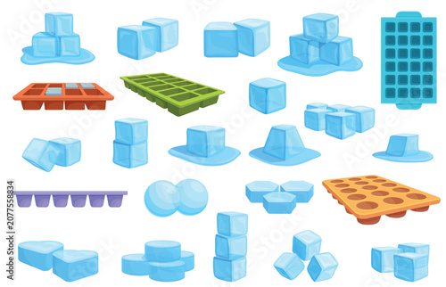 Φωτογραφία Silicone ice cubes molds