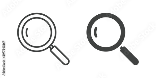 Obraz na płótnie Search icon. Line and glyph solid icon