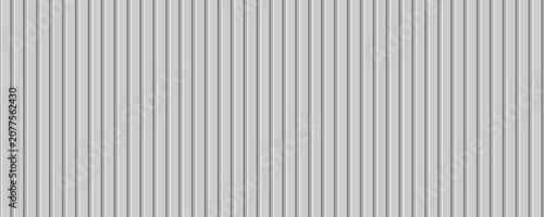 Schilderij op canvas Light gray wood slat wall panel, vertical planks with subtle wooden texture, sea