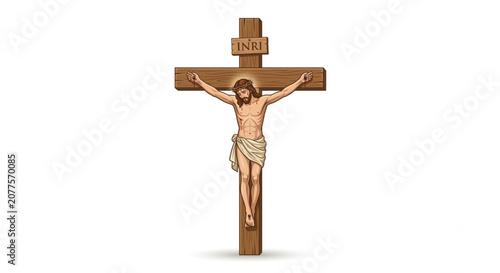 Foto illustration of jesus christ on the cross