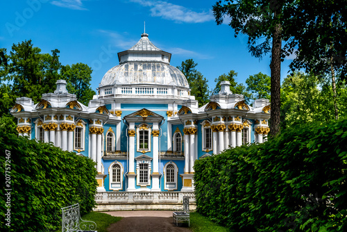 Photos The 19th century Hermitage Pavilion in Tsarskoye Selo, Russia.