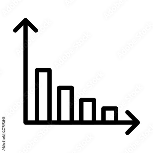 Chart Decreasing Vector Icon