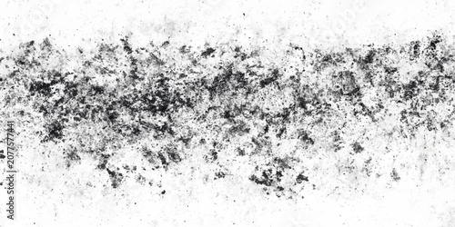 Cuadro en lienzo Frosted grass on white background with snow texture, winter grunge natural surfa