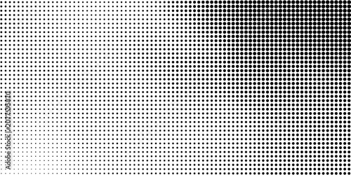 Tableau sur toile Halftone circle background