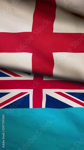 England and Tuvalu flag vertical