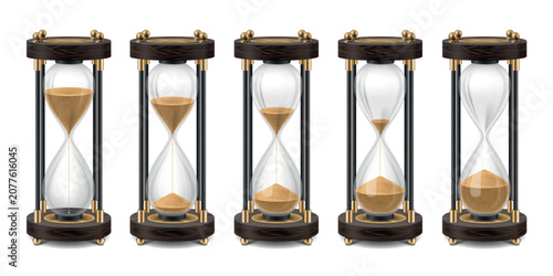 Tableau sur toile Sand clock realistic