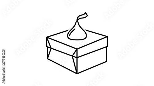 Tissue Box With a Flower Design.