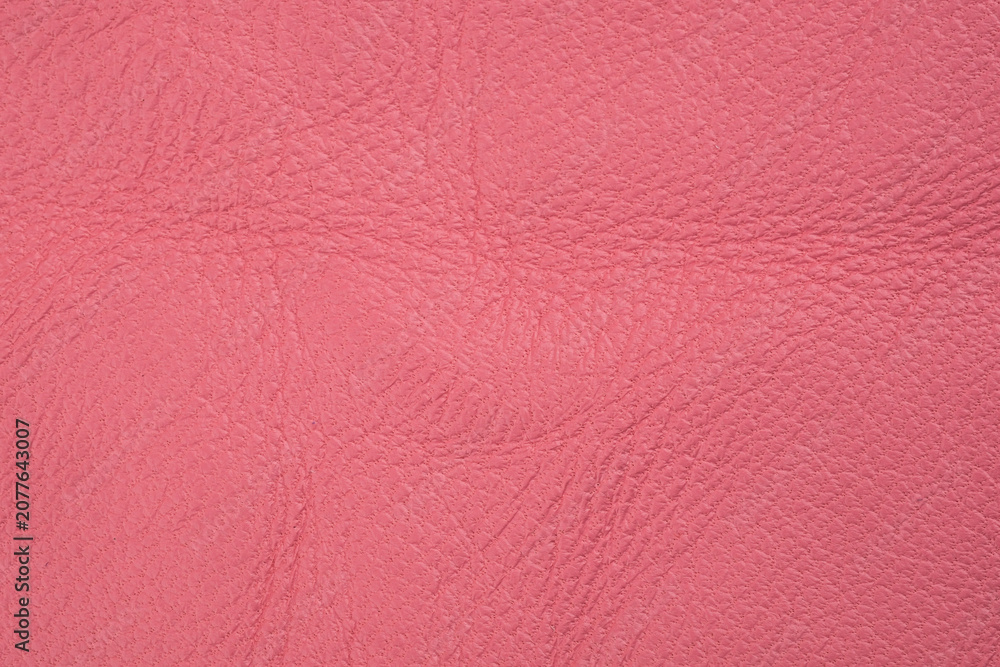 Fototapeta premium Pink leather texture with natural surface detail