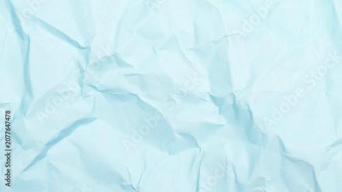Soft Blue Crumpled Paper Texture Loop