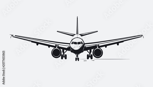 Airplane Taking Off in the Sky.