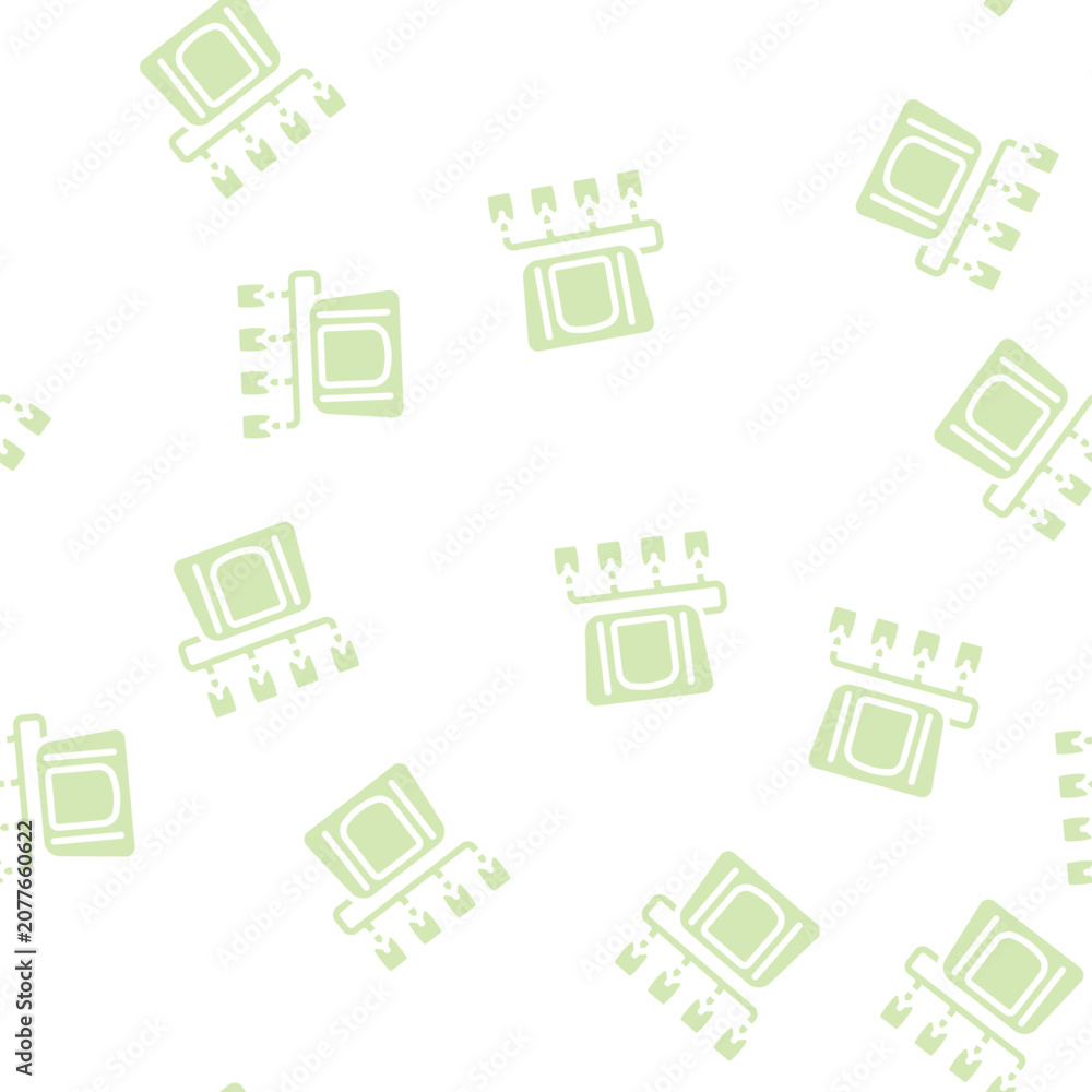 Fototapeta premium electrotherapy equipment glyph vector seamless pattern. electrotherapy equipment signthin illustration