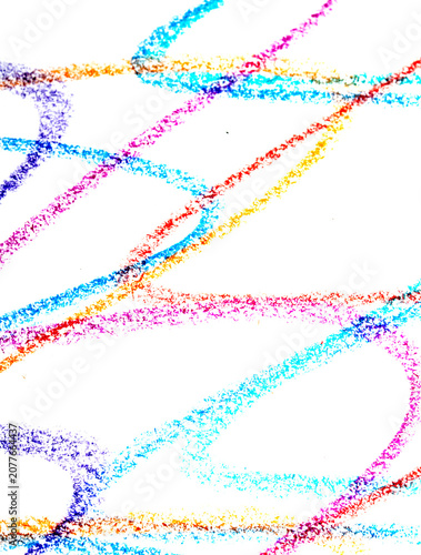 Wavy lines crayon pen pencil grainy coloured background