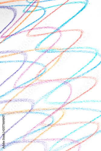 Wavy lines crayon pen pencil grainy coloured background