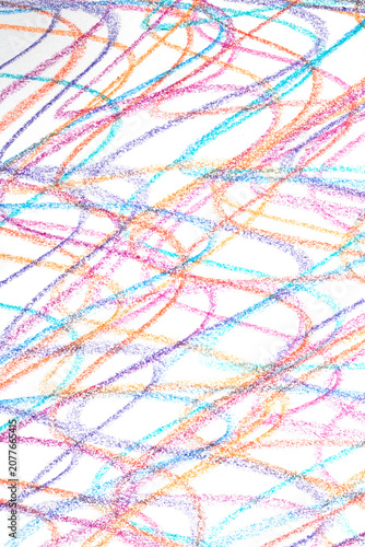 Wavy lines crayon pen pencil grainy coloured background