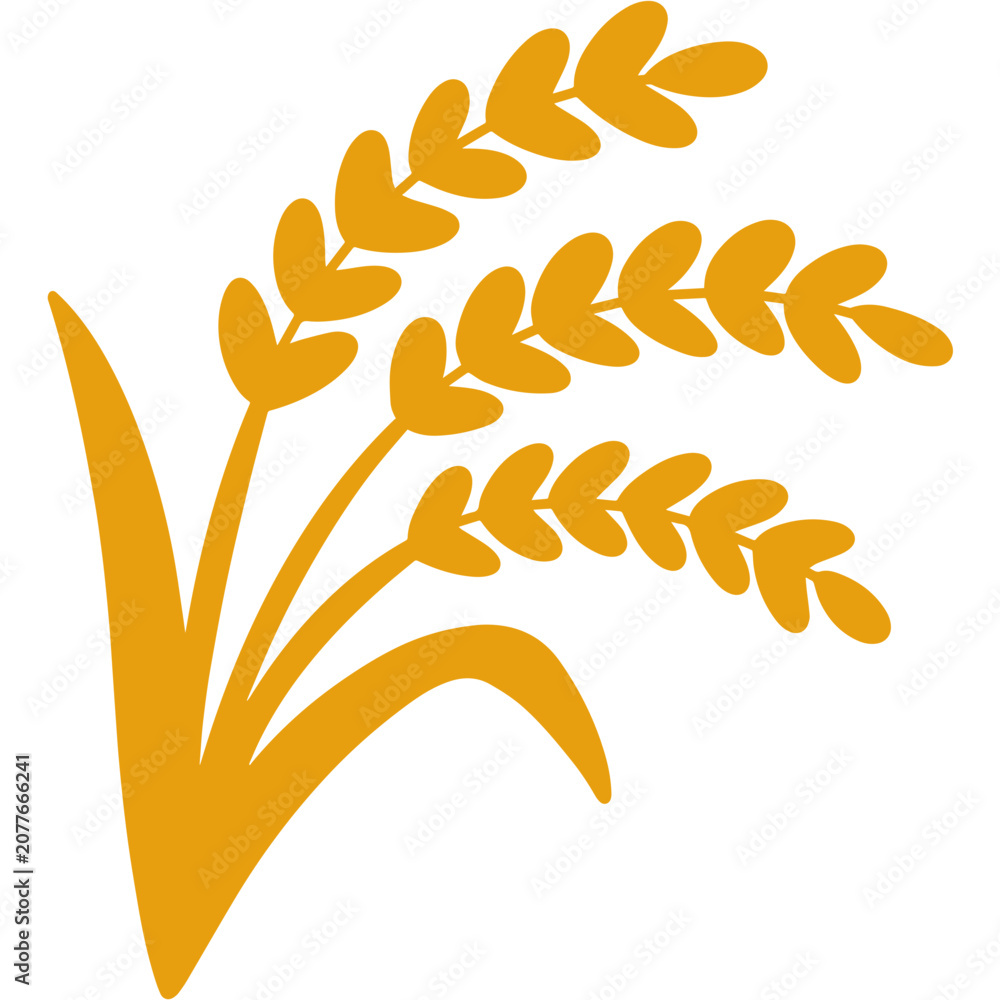 Fototapeta premium Autumn Flat Icon - Fall Season Leaves, Pumpkin and Harvest Symbols