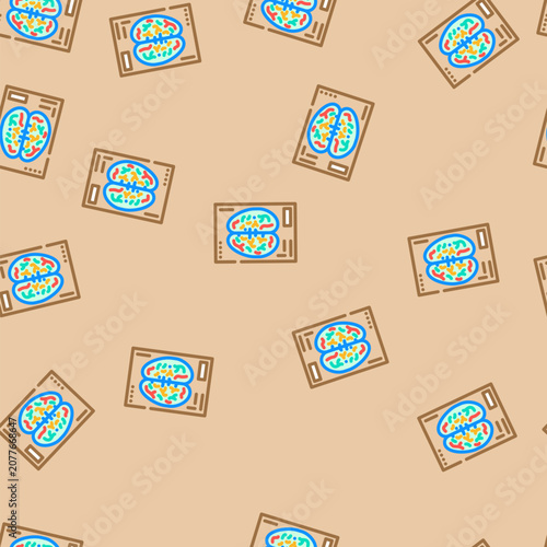 Quadro su tela pet scan cancer treatment vector seamless pattern pet scan cancer treatment sign