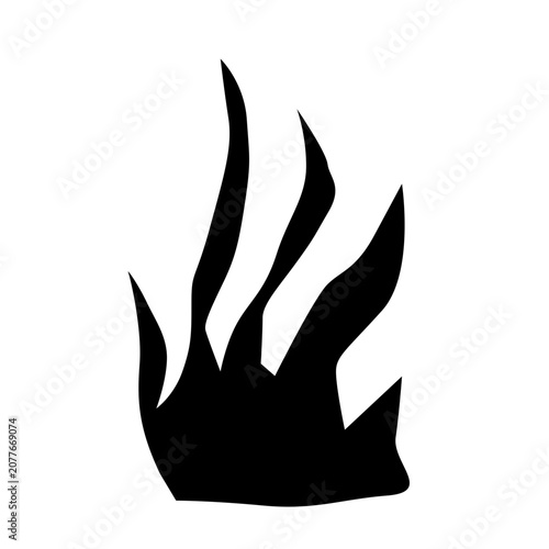 Seagrass black icon