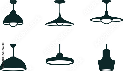 Photos Modern pendant light fixtures hanging from ceiling various shapes and designs on