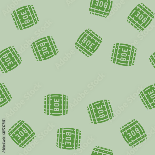 Obraz na plátne barrel of oil equivalent boe glyph vector seamless pattern