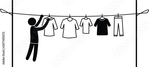 Black silhouettes of people walking on a white background, simple shapes minimalist, flat monochrome